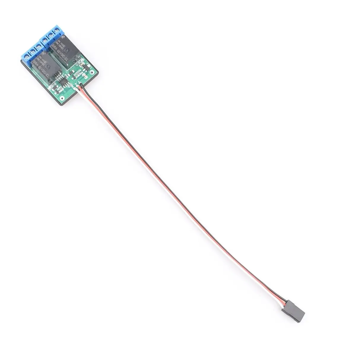 20A 2-CH Parallel Relay Electronic Switch 50Hz Servo Signal Input for RC Models/Drones/Boats/Cars