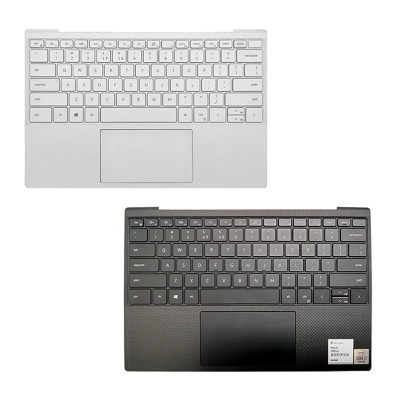 Imagem -04 - Teclado Original com Palmrest Touchpad Tampa Superior Dell Xps 9300 e 9310 Series Y75c4 Gt8xm 13 Polegadas Laptop Top Case 95 Novo