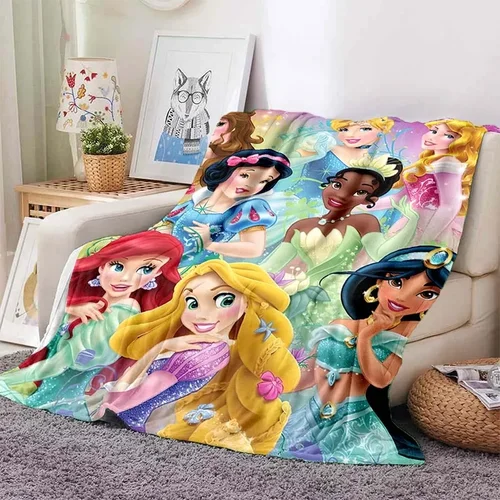 소파용 풀 사이즈 디즈니 공주 담요, 부드러운 블랙 플란넬, 푹신한 침대 담요, 신생아 겨울 담요, 아기 선물  Best5