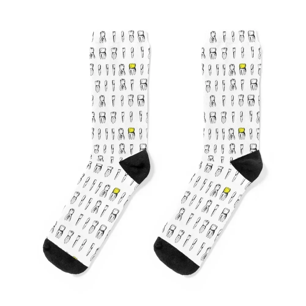 

Dentists tooth pattern Socks cotton japanese fashion Socks Women's Men's