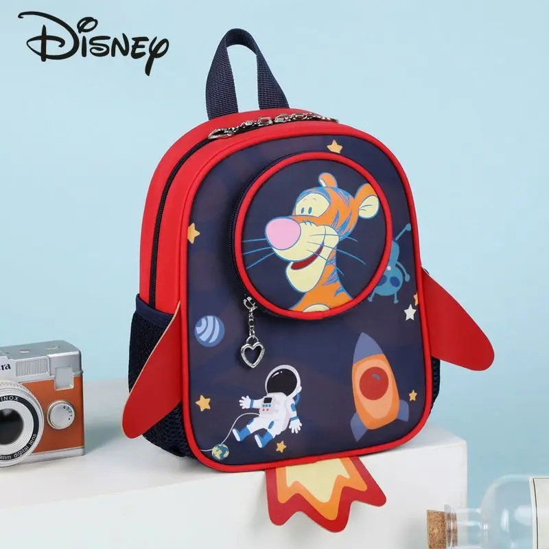 Disney Tigger 2023 New Children's Backpack Fashion High Quality Student School Bag Cartoon Multi Function Children's Backpack