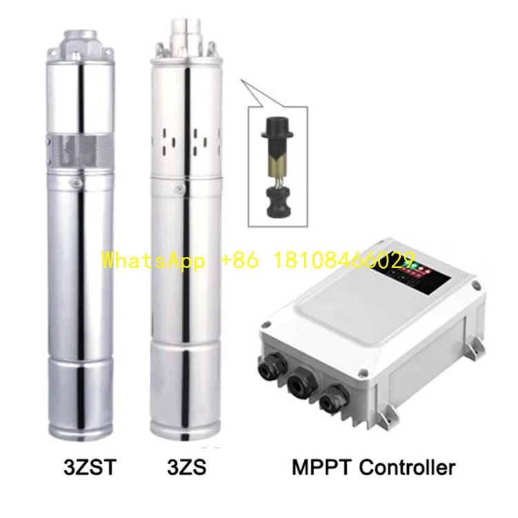 

Submersible Water Pump with Control Box OEM Customizable 3 Inch DC Brushless Solar Powered