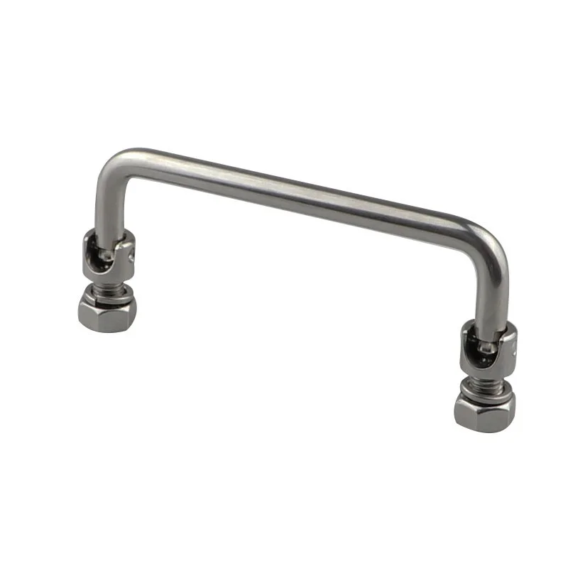 Stainless Steel Boat Door Handle Heavy Duty Handrail Grab Rail Handle for Marine Yacht Motorhome Camper 90º Folding