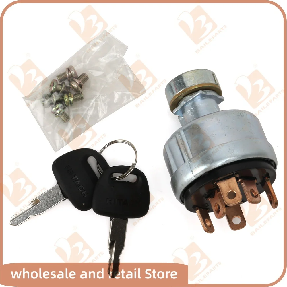 4186745 Lgnition Key Switch For Hitachi EX160WD EX200 4186743 Excavator Lgnition Switch