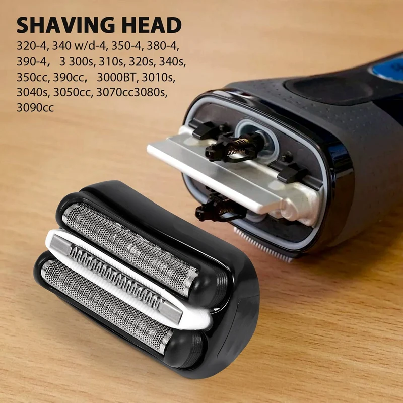 32B Shaver Head Replacement for Braun 32B Series 3 301S 310S 320S 330S 340S 360S 380S 3000S 3020S 3040S 3080S