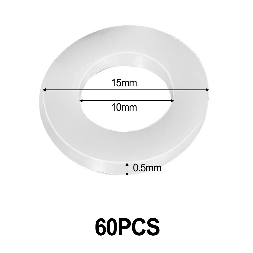 Plastic Flat Gasket Nylon Gasket Hinge Rings Flat Gasket Plastic Washer Insulation Door Hardware For Door Hinge