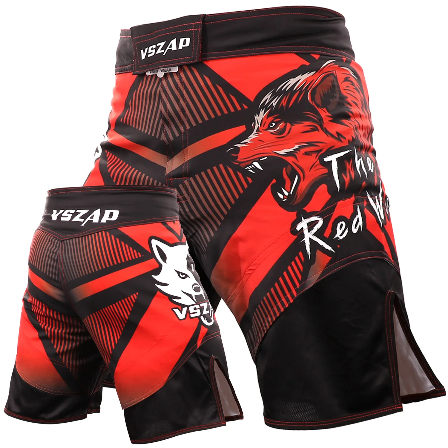 

MMA Shorts Men Vszap Cage Fighting Grappling Bjj Kickboxing Pants Gym Crossfit Combat Jiujitsu Sparring Muay Thai Boxing Shorts