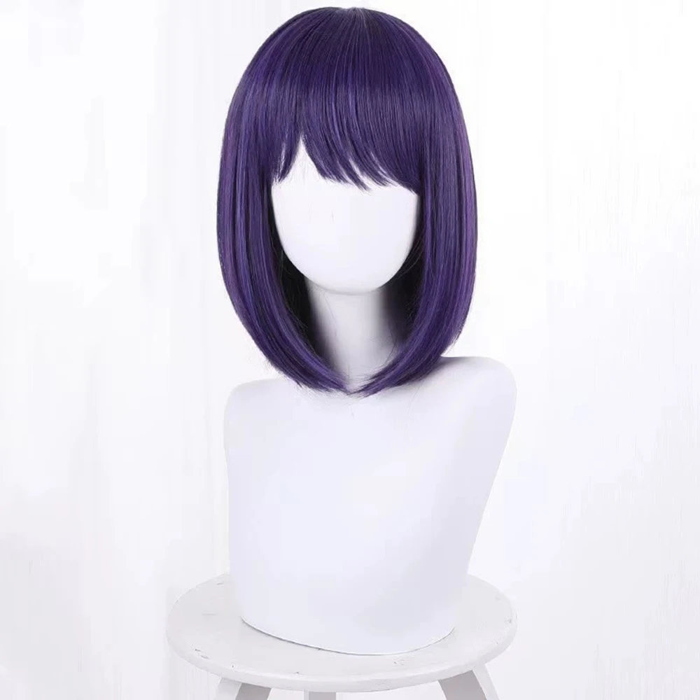 Peluca de Cosplay de Anime My Dress Up Darling Kitagawa Marin para mujer, pelo morado de sirvienta Lolita, peluca sintética resistente al calor, accesorio de Halloween