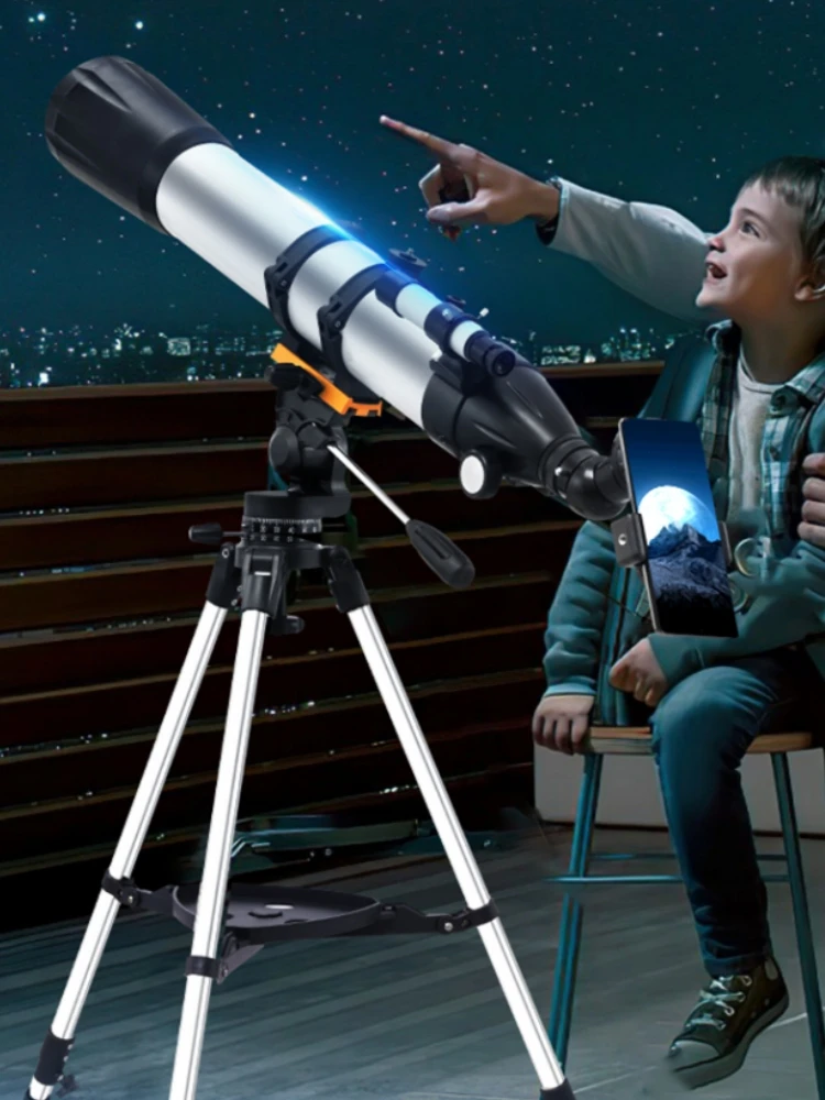 Astronomische telescoop met zoekerscoop 675 tijdzoom High-definition maanzichttelescoop met telefoonrek Refractortelescoop - afbeelding 2