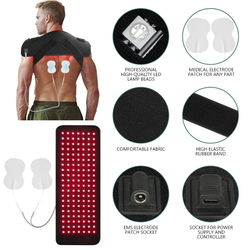 Red Light Therapy Belt LED Infrared Lamp &Red Light Therapy Pad For Relaxing Muscle Inflammation Improve Circulation Knee Relief