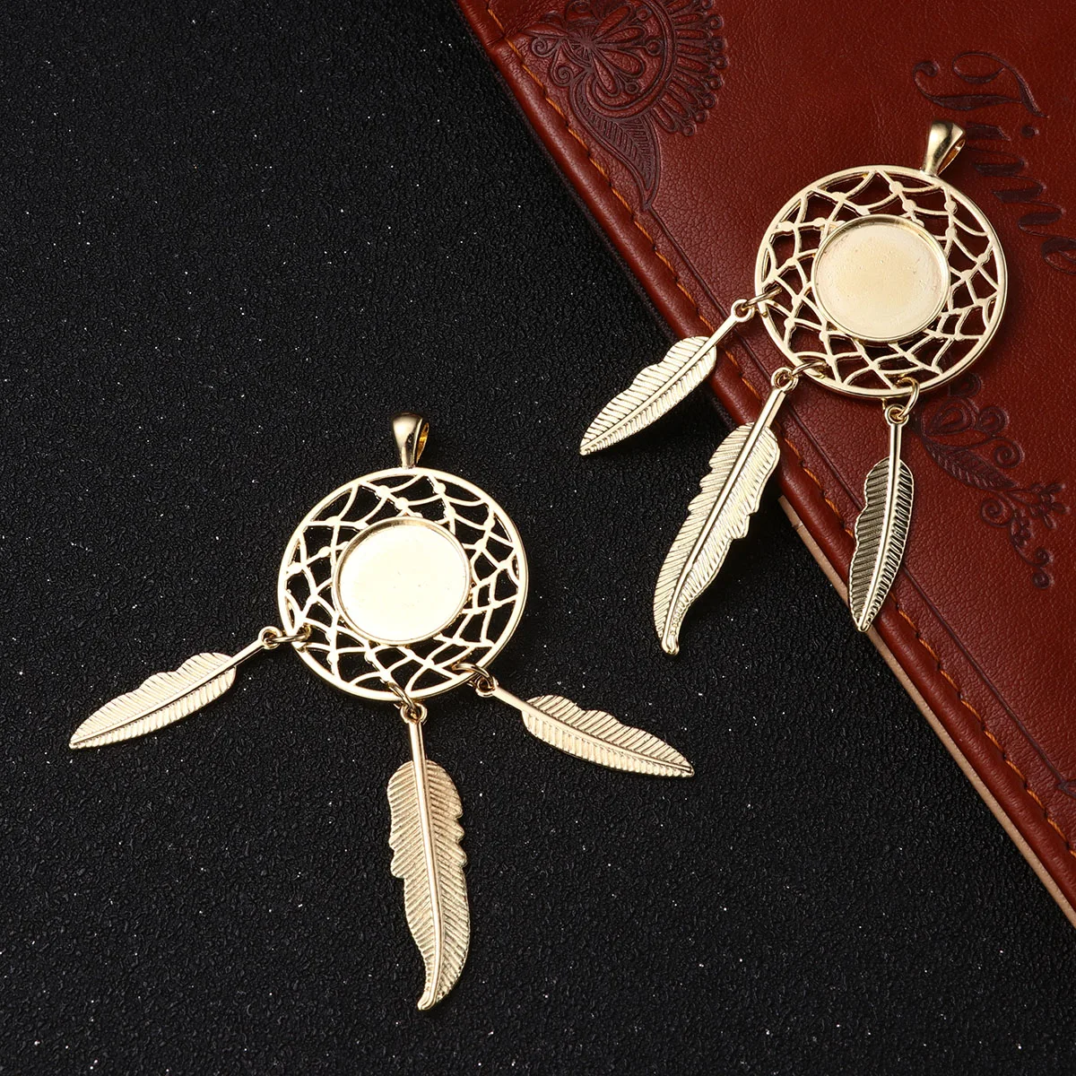 

15pcs Dreamcatcher Home Decoration Round Net Hung Creative Pendant DIY Accessories Lightweight Perfect for Living Room Party