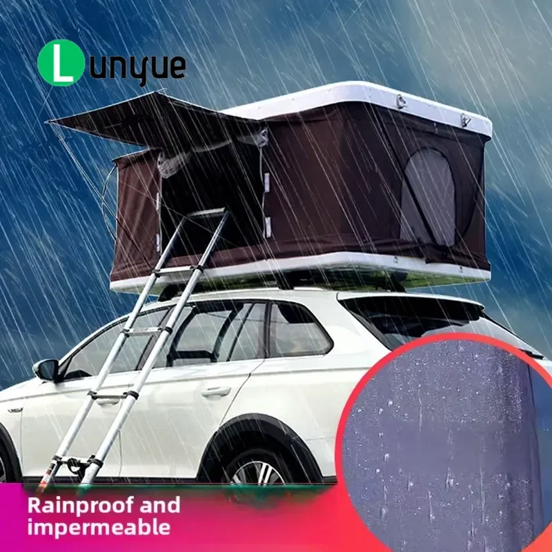 Double Layer Oxford Cloth Camping Tent Quick Opening Rainproof Waterproof Portable Side Top Tent for Truck Outdoor Summer