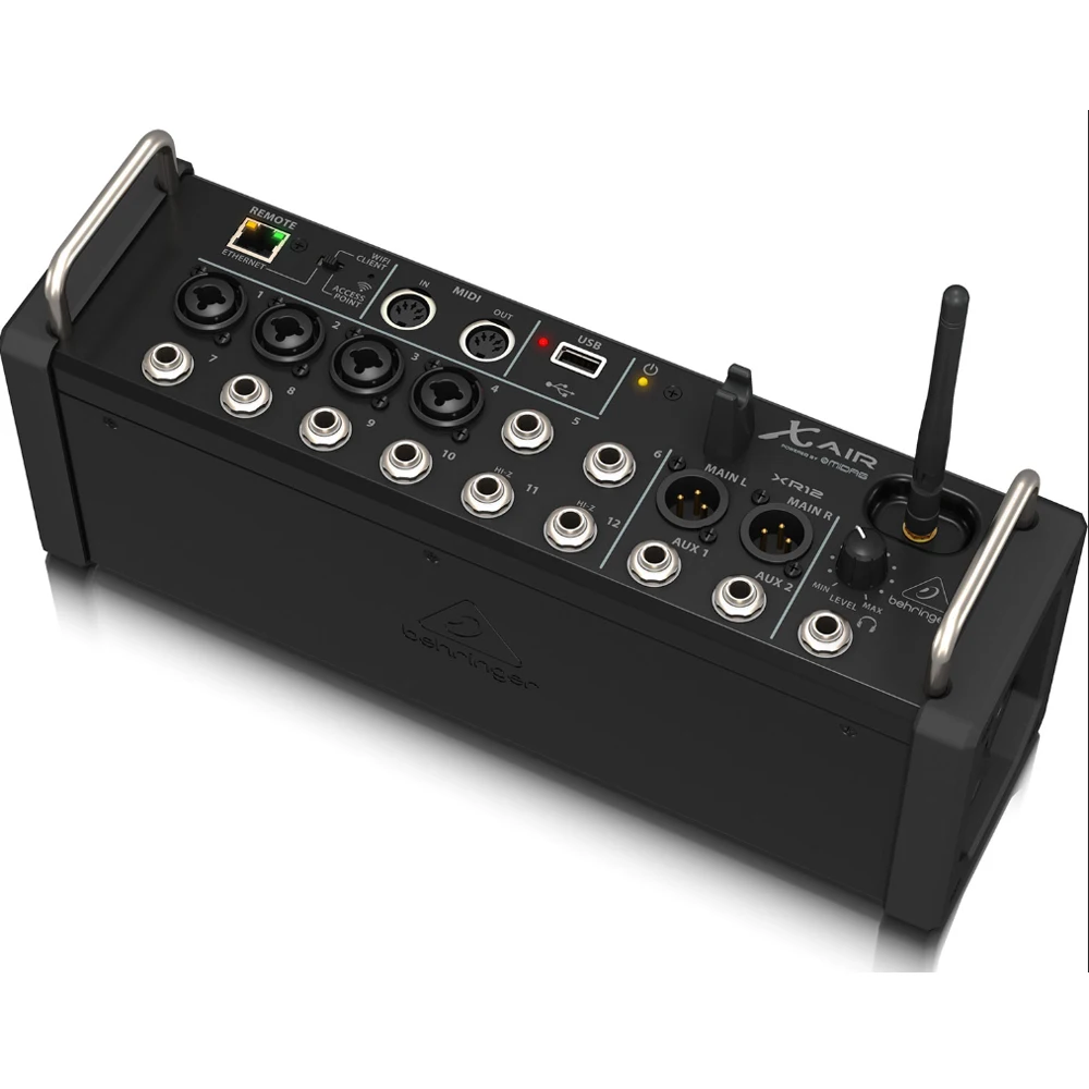 Behringer X Air XR12 12-input Stage Box/Rackmount Digital Mixer for iPad/Android Tablets with 4 Midas Preamps, Wi-Fi and USB