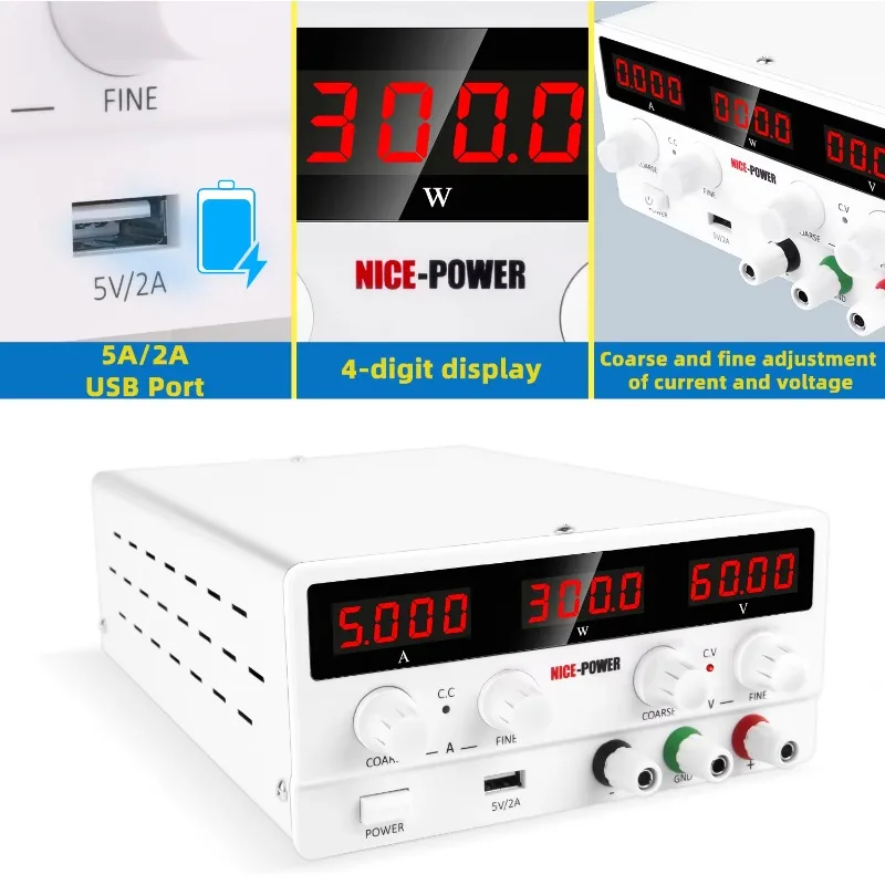 الطاقة SPS-H605 60 فولت 5A سعر المصنع مباشرة منخفضة الضوضاء مختبر مقعد متغير تيار مستمر قابل للتعديل تحويل التيار الكهربائي