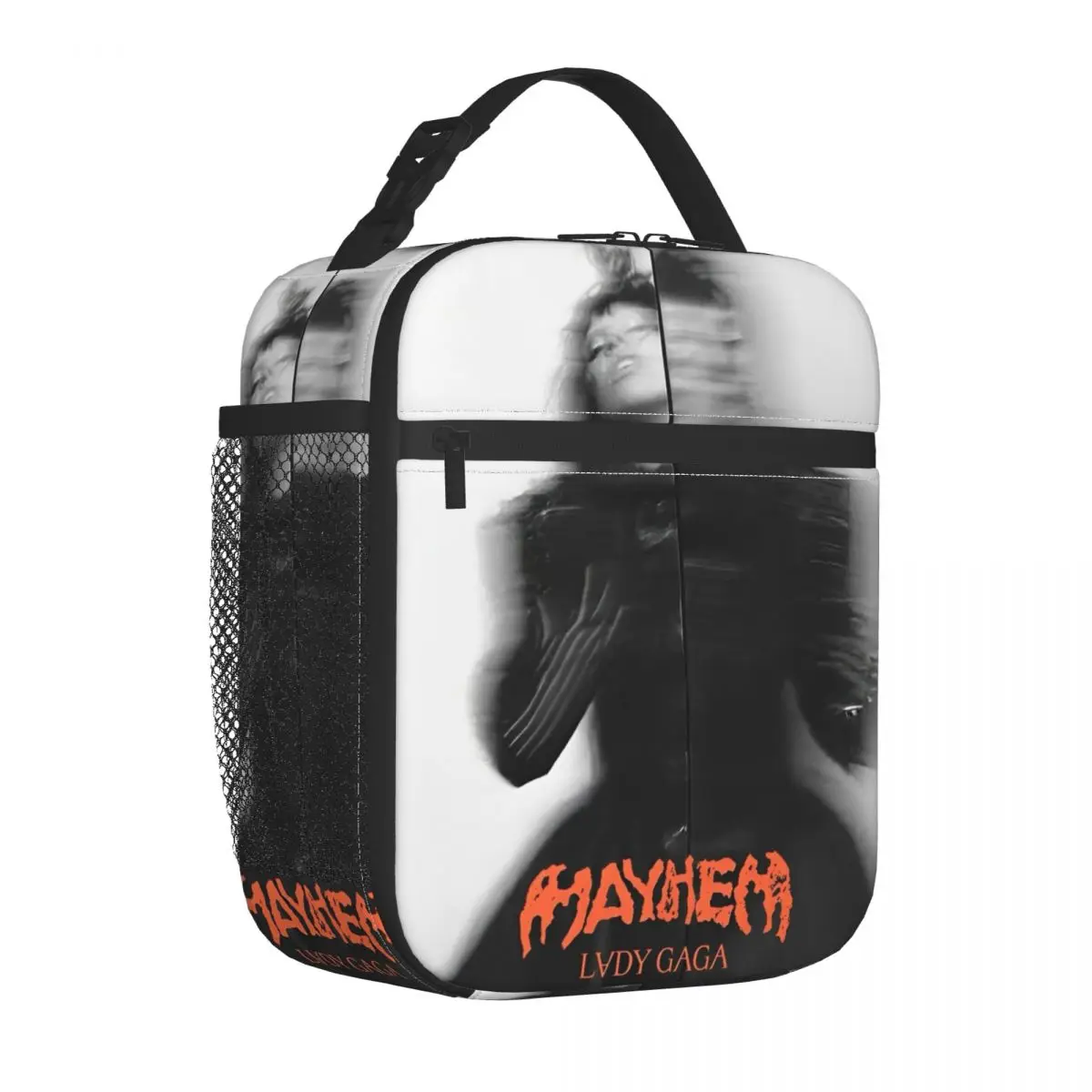 Lady Gaga Mayhem Album Insulated Lunch Bags Cooler Bag  Lunch Container Portable Tote Lunch Box Men Women College Picnic