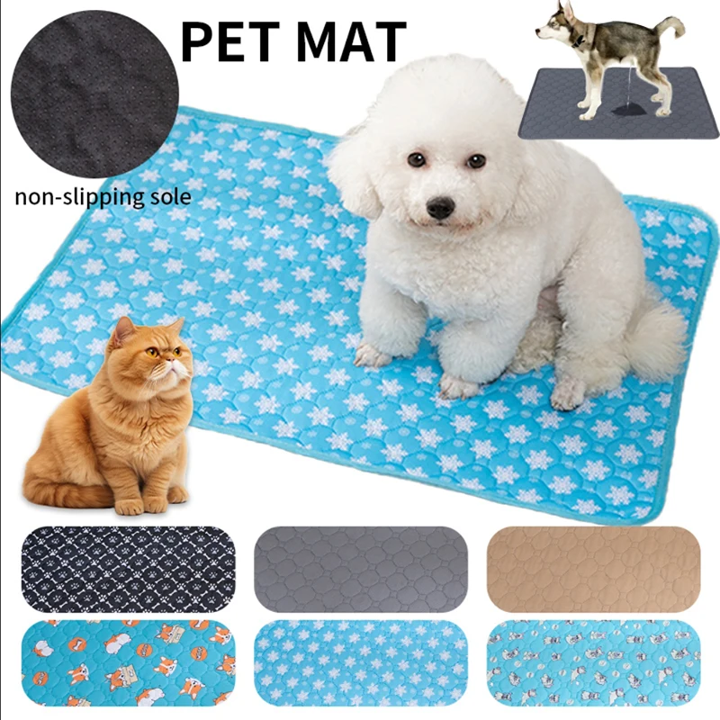 Dog Pee Pad Blanket Reusable Absorbent Diaper Washable Puppy Training Pad Pet Bed Urine Mat for Pet Car Seat Cover