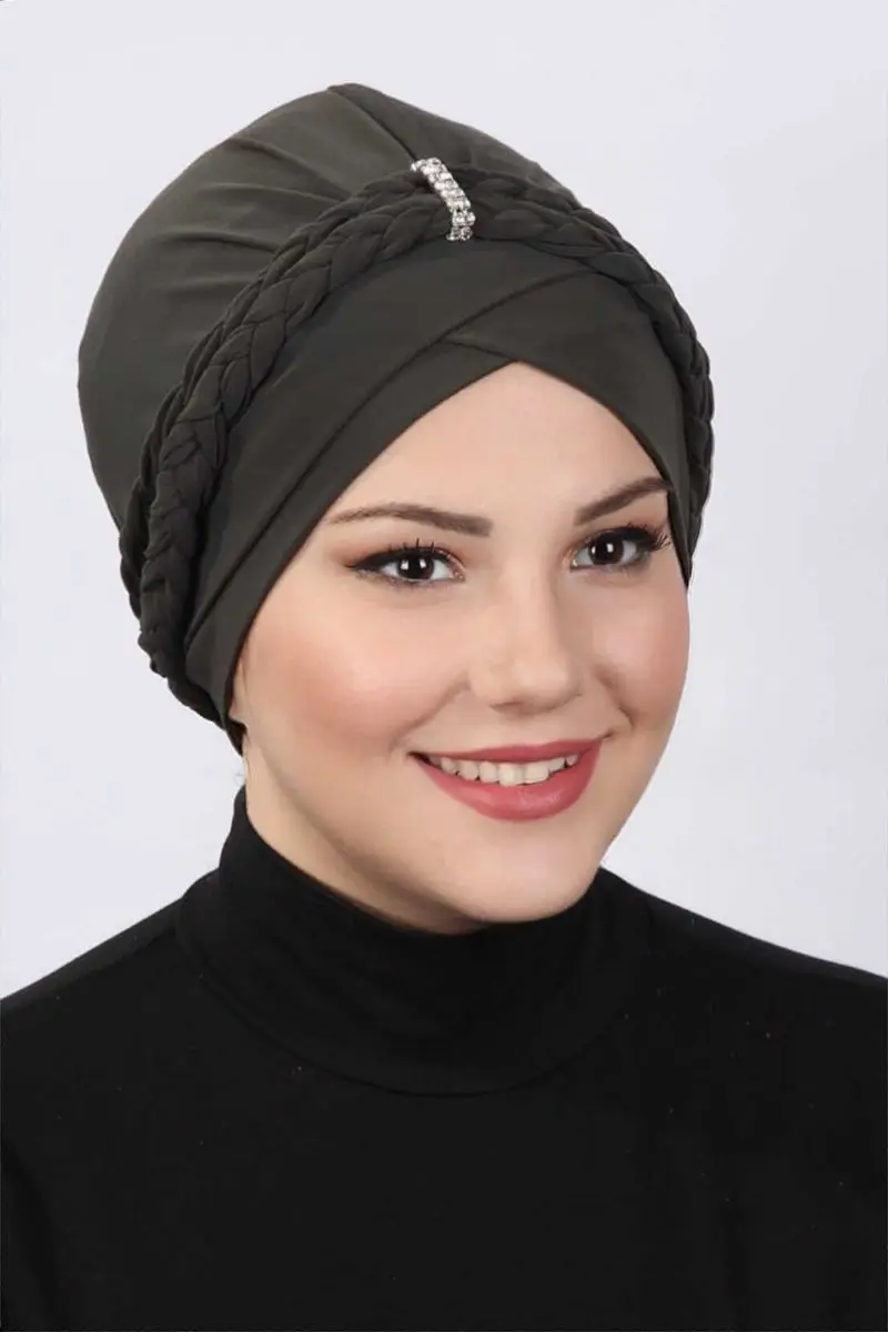 Hueso trenzado doble caqui