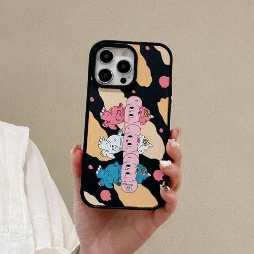 Cartoon Candle Black Frosted iPhone Case Cover for IPhone 13 14 15 16 Pro Max Case