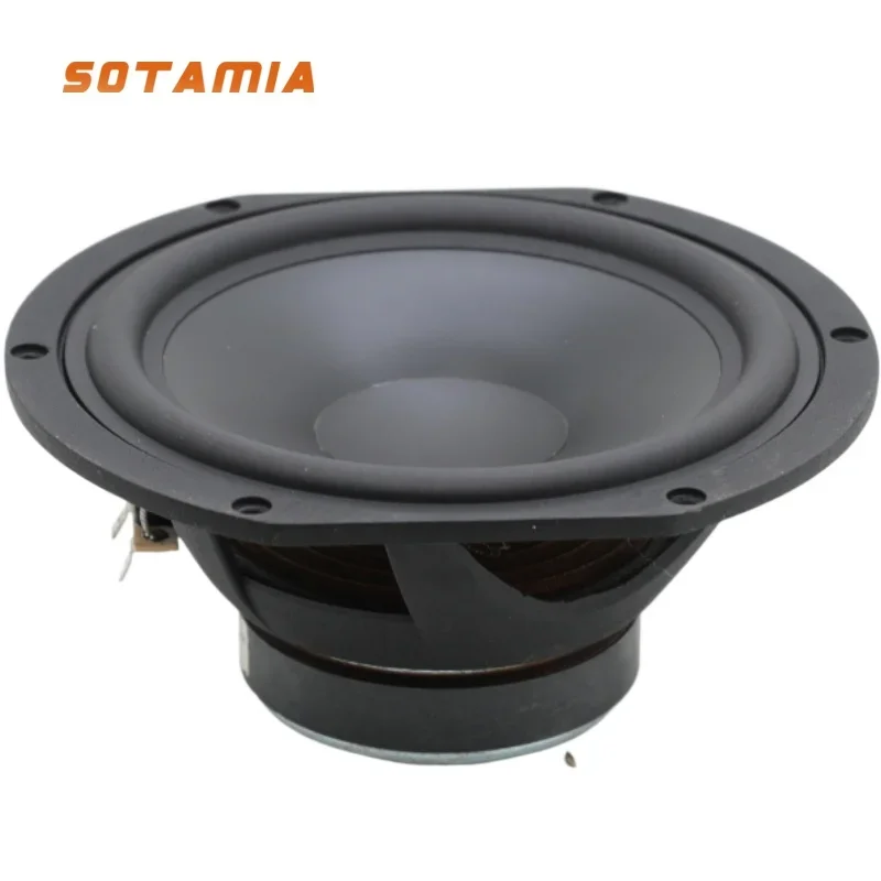 

SOTAMIA 1Pcs 6.5 Inch Mid-bass Speaker 4 Ohm 60W Midrange Woofer Speaker Aluminum Frame HIFI Loudspeaker DIY Subwoofer