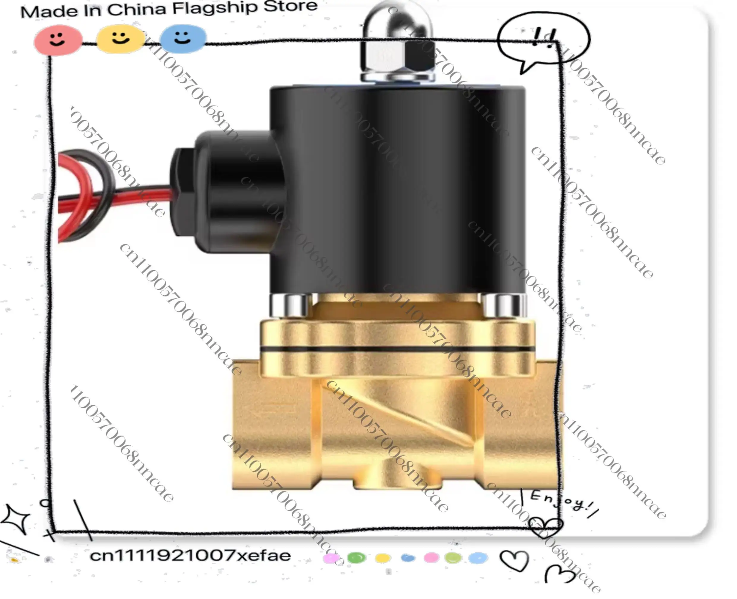 

Solenoid valve Water 220V all copper drain 24V/12V pure copper coil switch controller