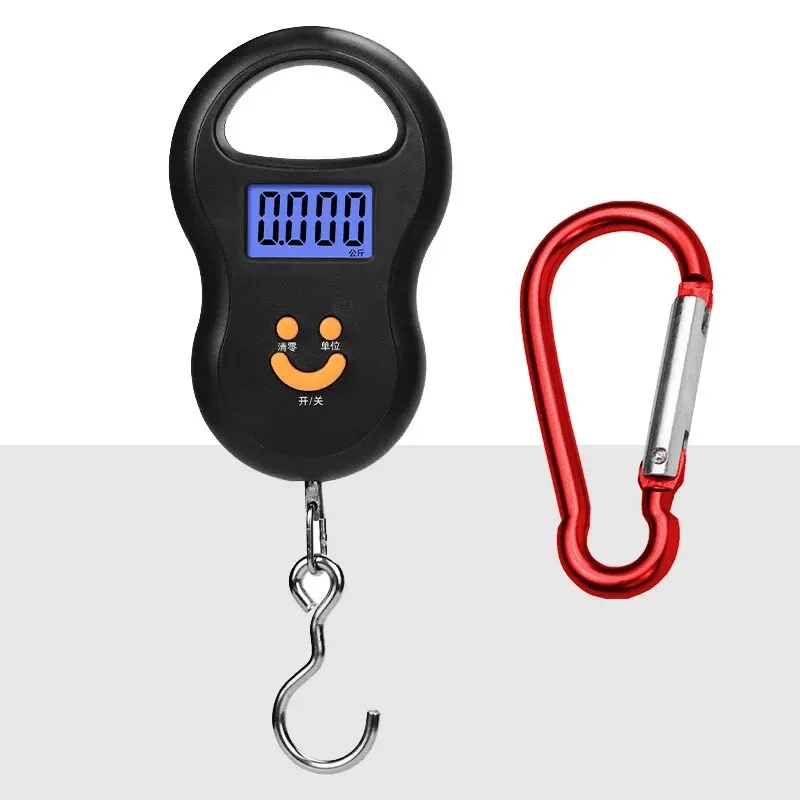 50kg/110lb LCD Digital Hanging Scale with Backlight - Perfect for Fishing, Luggage, and Pocket Weighing