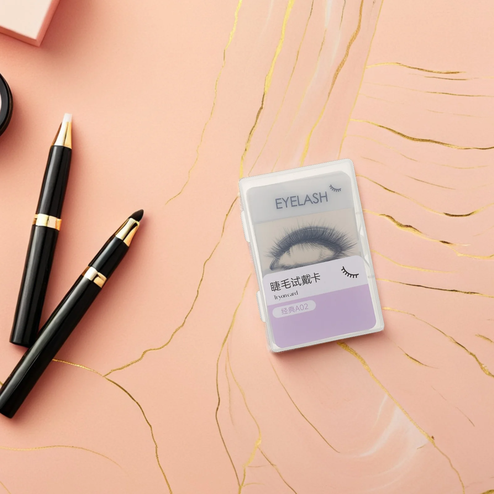 

12Pcs Eyelash Try on Card Lash Exhibit Tool Professional False Eyelash Trial Card Lightweight Portable Lash Supply Holder