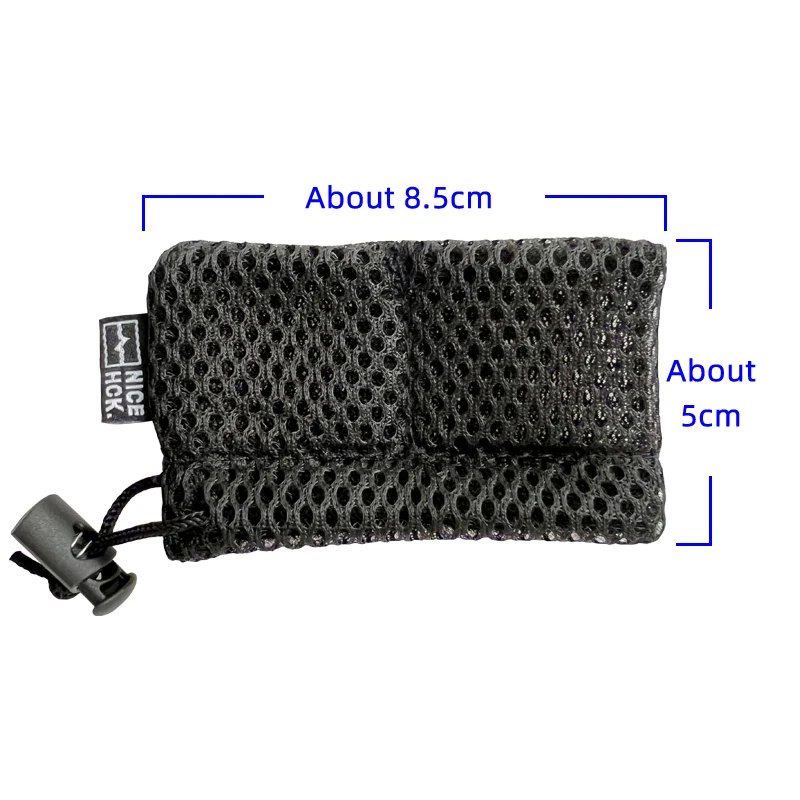 NiceHCK Rectangle Mini Earphone Mesh Carrying Bag Anti-winding Headset Organizer For Protect Earbud IEM HIFI Audio Accessories