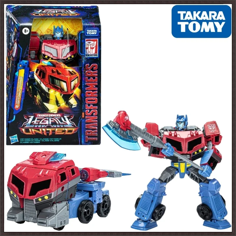 Takara Tomy Transformers G Series Legends United V-Class Animated Version Optimus Prime Figure Model Anime Action Robot Gift