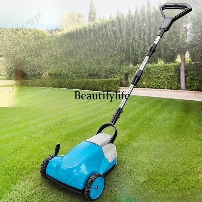 M138  Lithium battery lawn mower small household rechargeable brushless hand push lawn mower gardening grass weeding machine