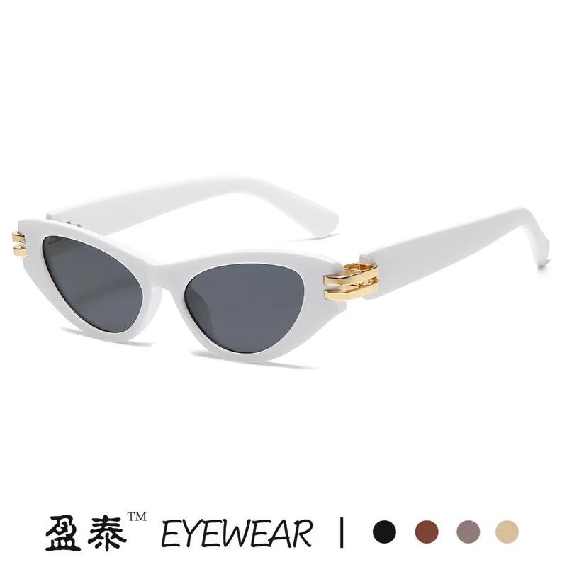 New Cat Eye Sunglasses đối với phụ nữ retro cá nhân cao cấp Kính mát mô hình siêu mát mẻ Acetate khung 142