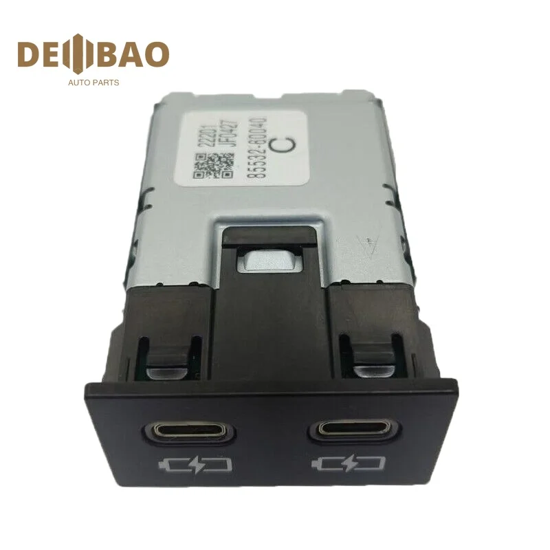 

85532-60040 USB-разъем для зарядного устройства Type-C для передачи данных Toyota Corolla Front Lander Innova Rav4 Lexus Es350/300h Lexus Ls500/500h/350