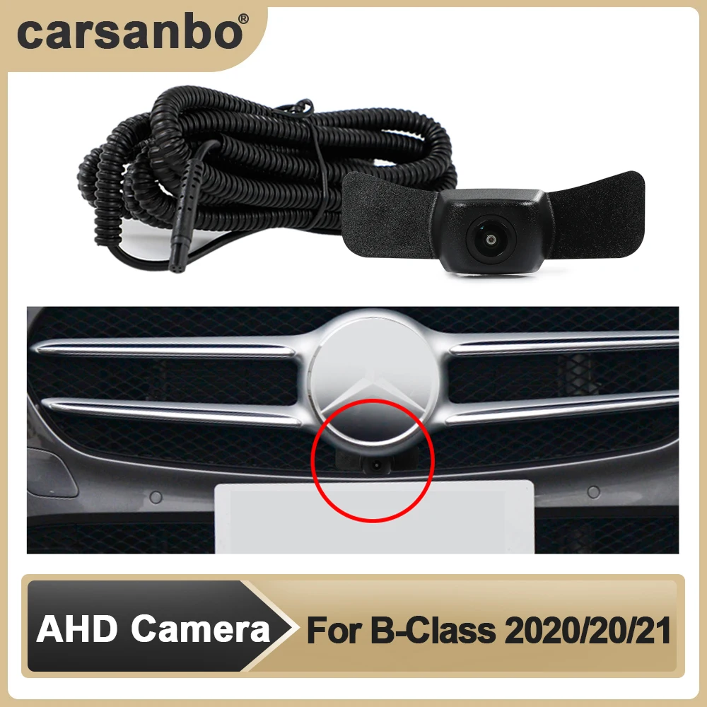 Car AHD Front View OEM Camera HD Night Vision Fisheye 150 °Chrome Camera for Benz 2020/21/22 B-class Parking Monitoring System