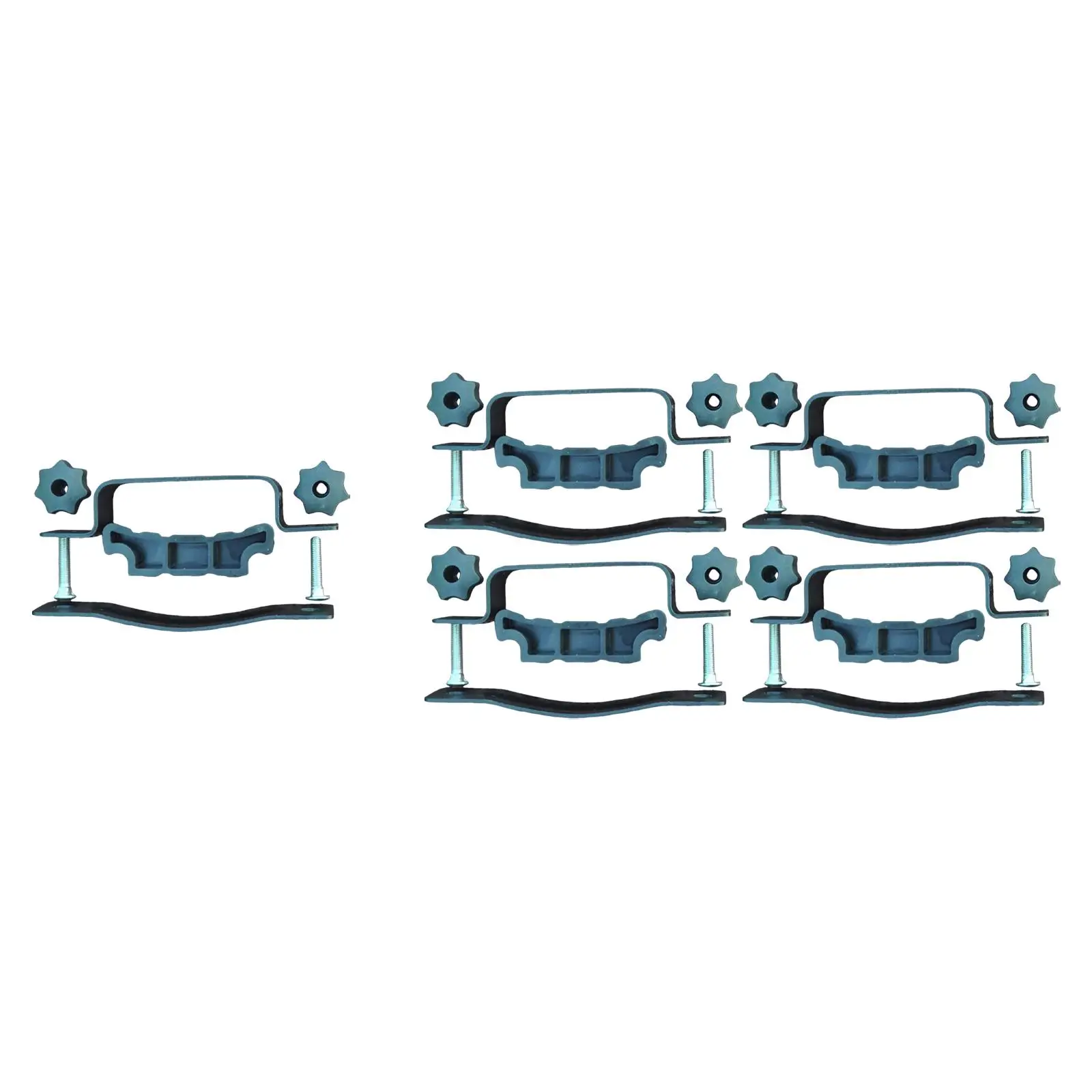 Car Roof Rack Clamp U Bolt Fitting Kit Alloy Steel Luggage Carrier Roof Bar Attachment for Vehicle Roof Rails