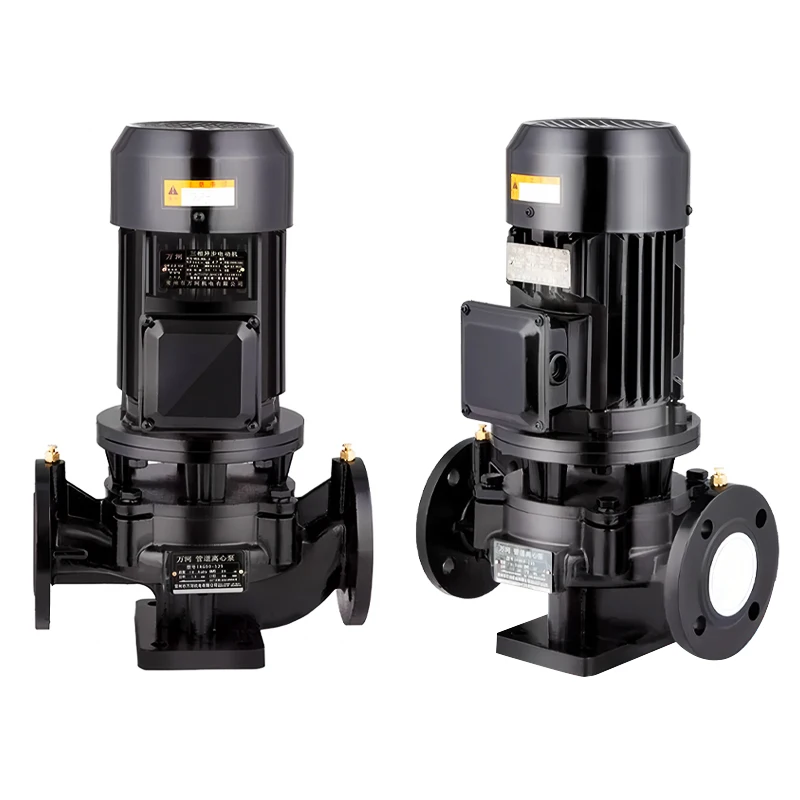 Vertical Pipe Centrifugal Pump Cold and Hot Water Circulation Industrial Booster Pump Boiler Cooling Tower Fire Pump