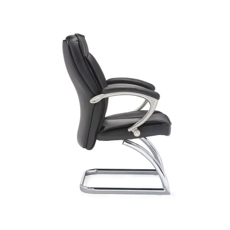 for Customized Modern Contemporary Synthetic Leather Office Chair with Swing Height Adjustment Cantilever Frame Headrest and