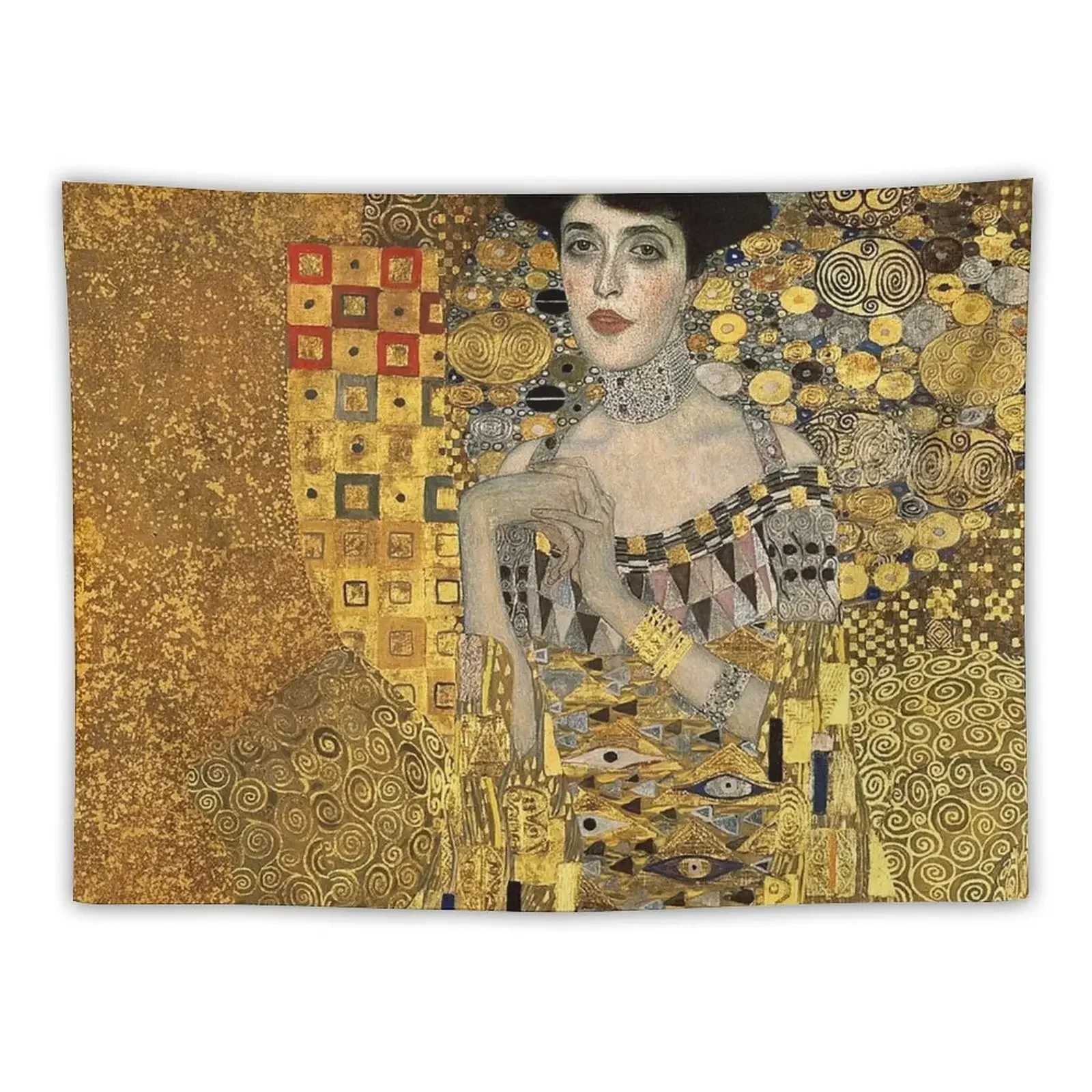 Gustav Klimt, Adele Bloch-Bauer Tapestry Room Decore Aesthetic Wall Coverings Home Decorators Wall Carpet Tapestry