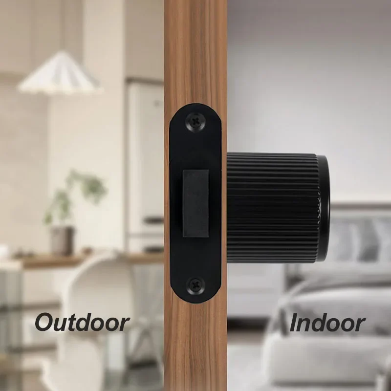 

Silent Magnetic Door Lock Invisible Door Lock Single-sided Ball Lock With Emergency Key Door Hardware Accessories