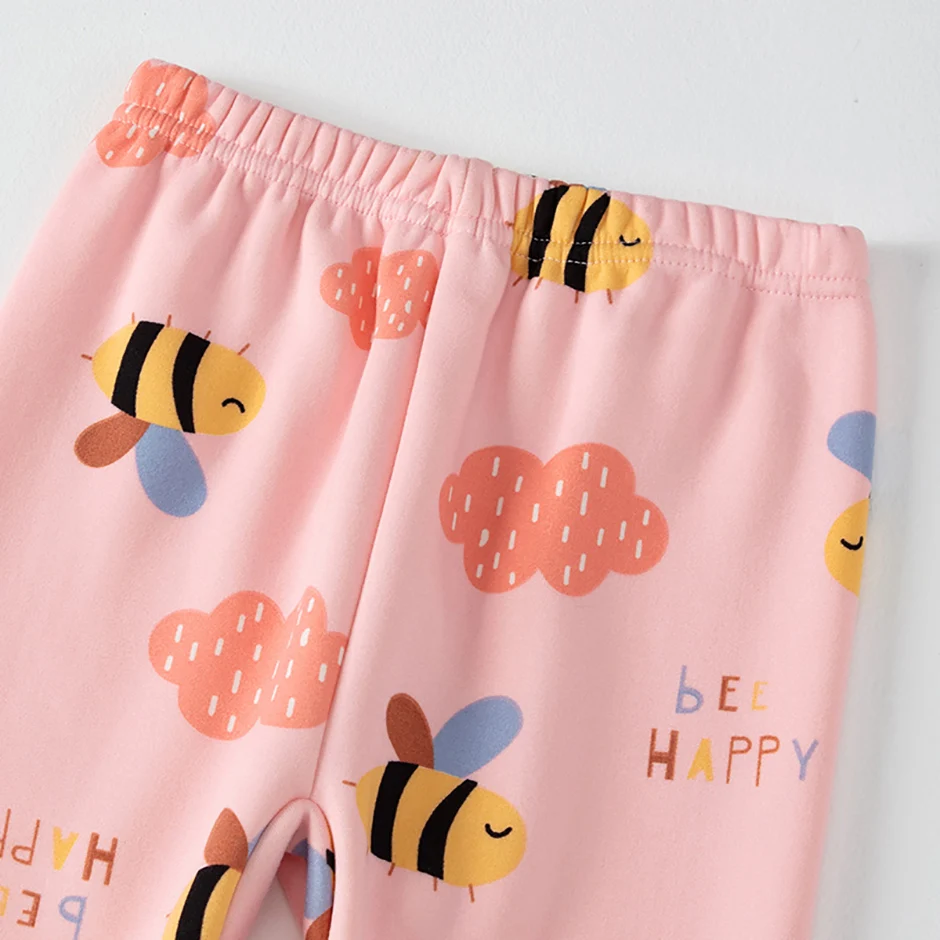 2-teiliges Herbst- und Winter-Wärme-Set für Kinder mit dicken, modischen und farbenfrohen Mustern für den alltäglichen Komfort von Jungen. – Detail 11