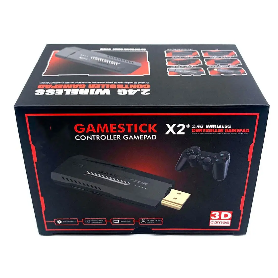 X2 Retro Game Console 4K HD Video Game Console with 2 Wireless Controllers HDMI Output 3000+ Built-in Games For Family Gifts