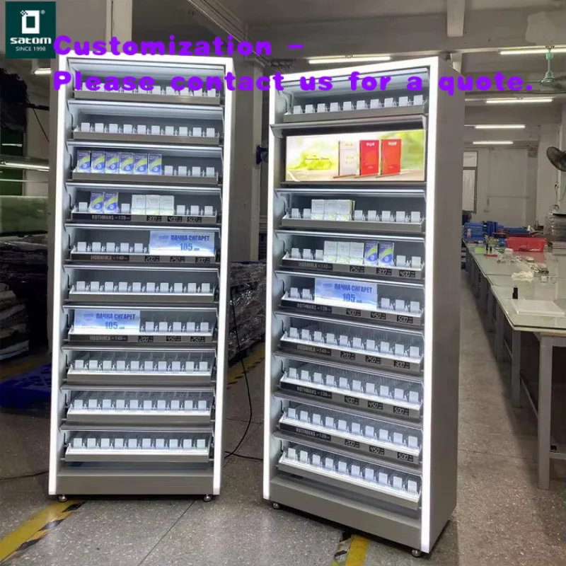 custom.Satom Tobaccoes Display Acrylic Display Wall Rack Shelf Tobaccoes Display Cabinet Smoke Shop