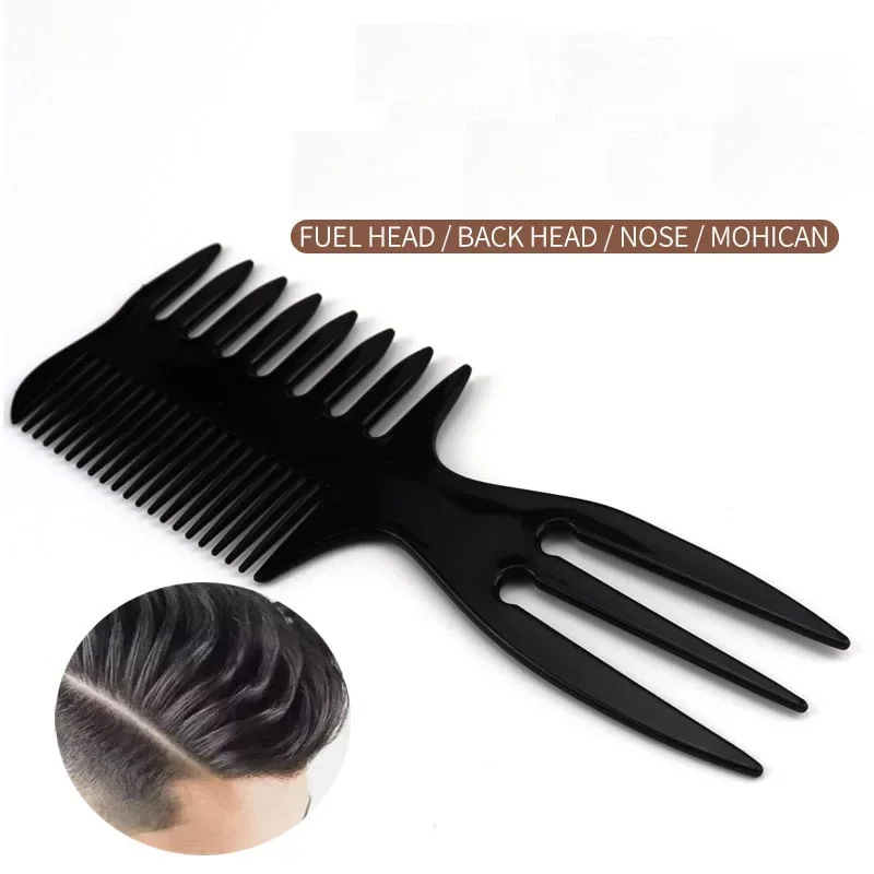 2023 Styling Hair Brush Oil Comb Retro Oil Head Wide Tooth Comb Men's Beard Comb Barber Hair Styling Combs For Men