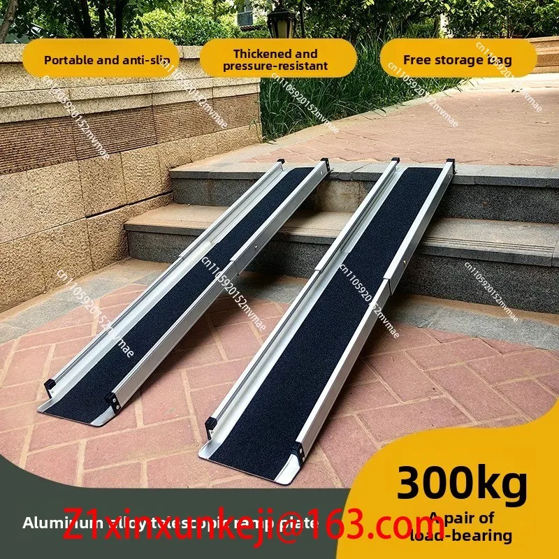 Wheelchair Ramp Board Portable Retractable Electric Vehicle Air Box Trolley Boarding Stairs Steps Loading Ramp Board