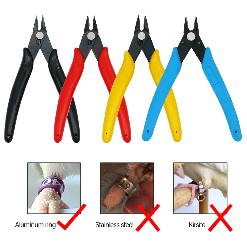 Pliers Scissors For Cutting Racing Pigeon Birds Leg Bands Ring Metal Bird Foot Chicken Foot Ring or Wire Cutting