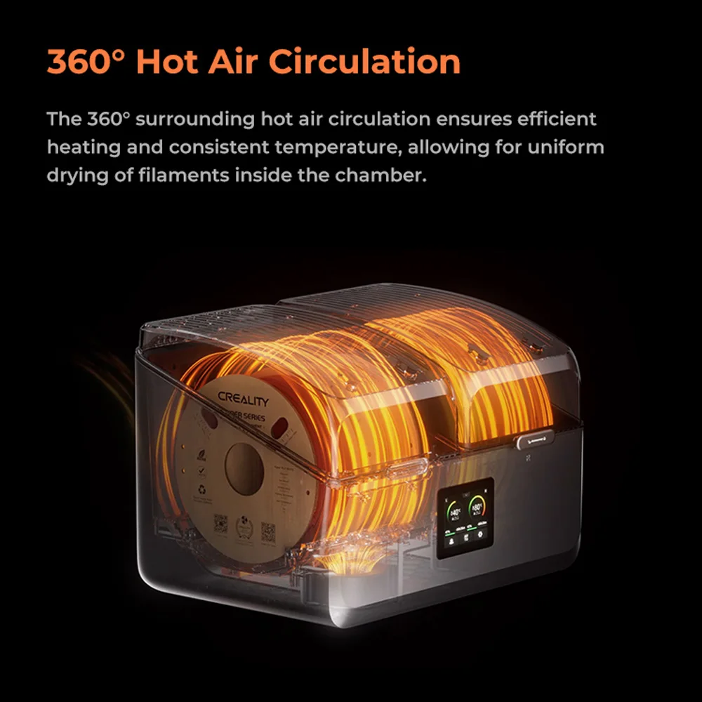 Creality SpacePi X4 Filament Dryer 4 Spools Up To 80℃ Dual