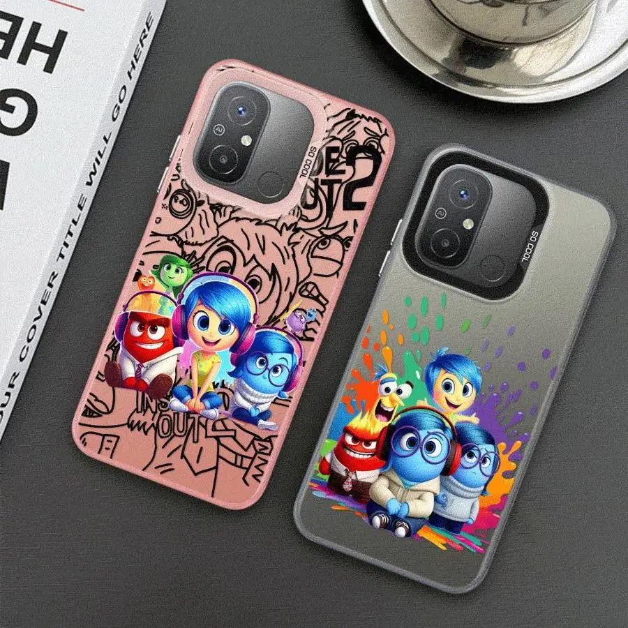 Disney Inside Out 2 Phone Case for Redmi 12 4G 12C 13C 4G 5G 13 4G Poco X3 NFC X3 Pro C50 C51 C61 Redmi A1 A2 Plus A3x