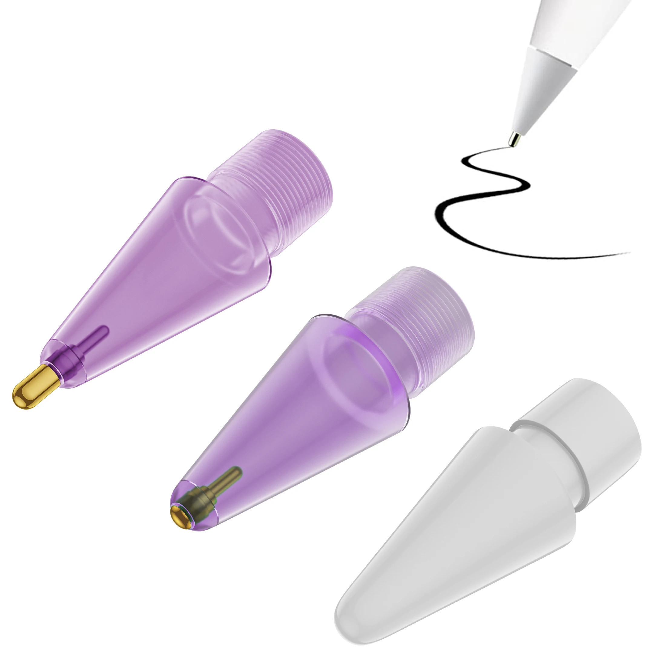 

Replacement Tips for Apple Pencil 2nd Gen and Apple Pencil 1st Gen, Highly Sensitive iPad Pencil Tip Replacements, Precise Contr