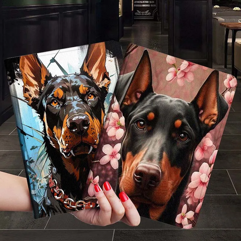 

Cool Doberman Dog Portrait Gift For Xiaoxin Lenovo Tab P12 Extreme Legion Y900 Idea Pro GT 12.1 2025 Foldable Tablet Case