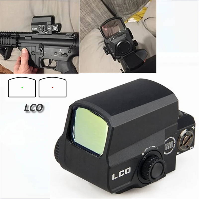 

Tactical LCO Red Dot Holographic Reflex Sight Fit All 20mm Rail Mount Outdoor Hunting Scope Rifle Collimator Sights