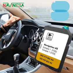 Carte SD pour VW Discover Media, Navigation AS V19, GPS 2024, Cartes Europe Navi Tiguan, Transporter Car, 32 Go