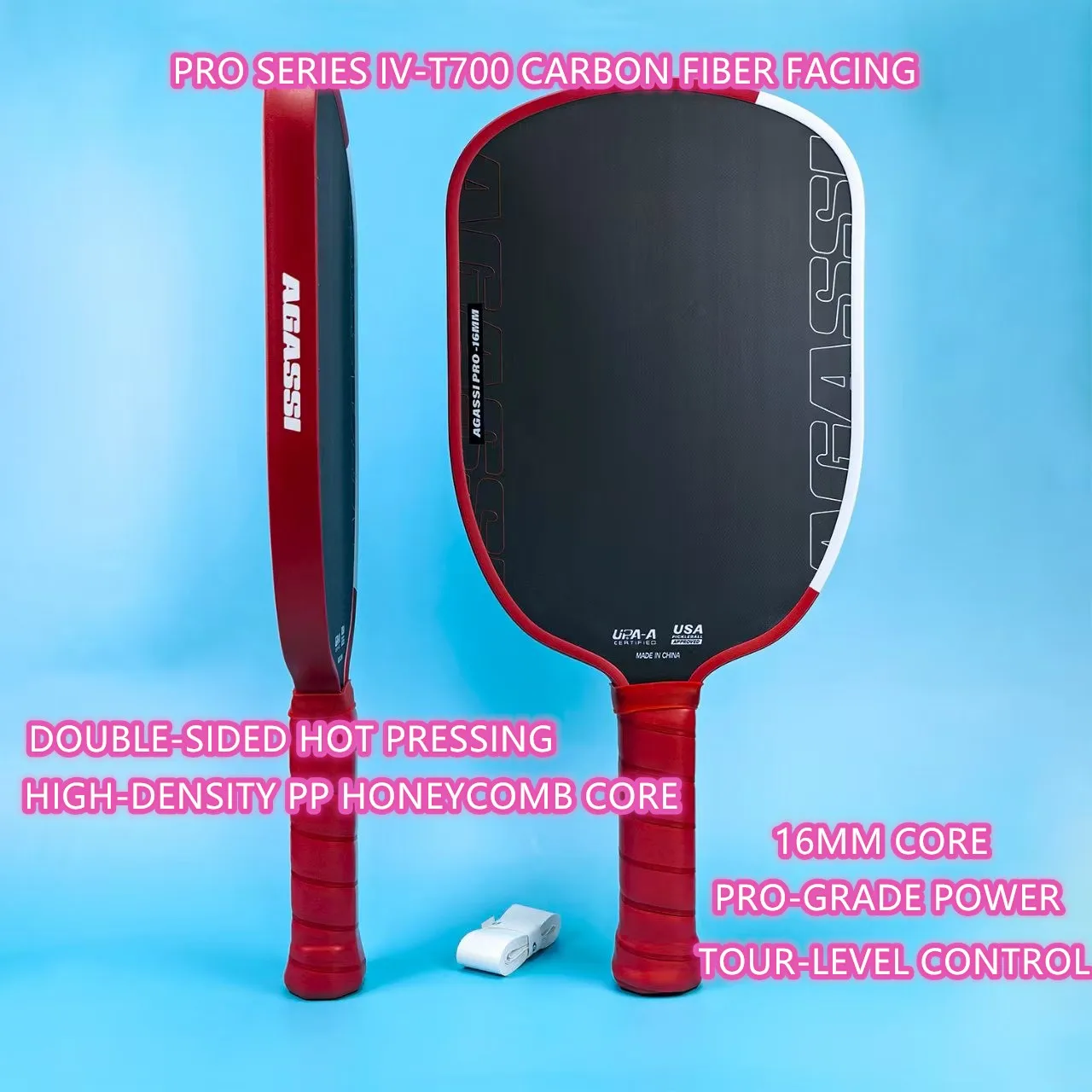 

JOOLA pickleball racket Agassiz PRO replaces the 4th generation process T700 carbon fiber professional competition-grade pickleb